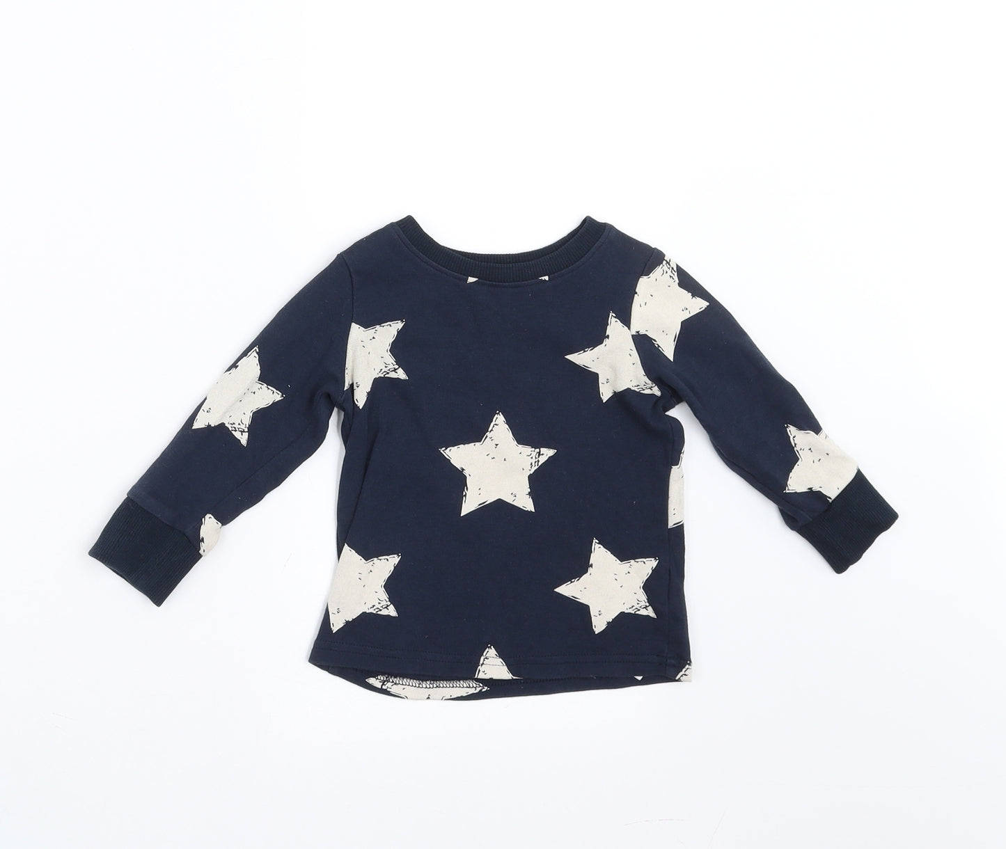 NEXT Baby Blue   Pullover Jumper Size 9-12 Months  - Star pattern
