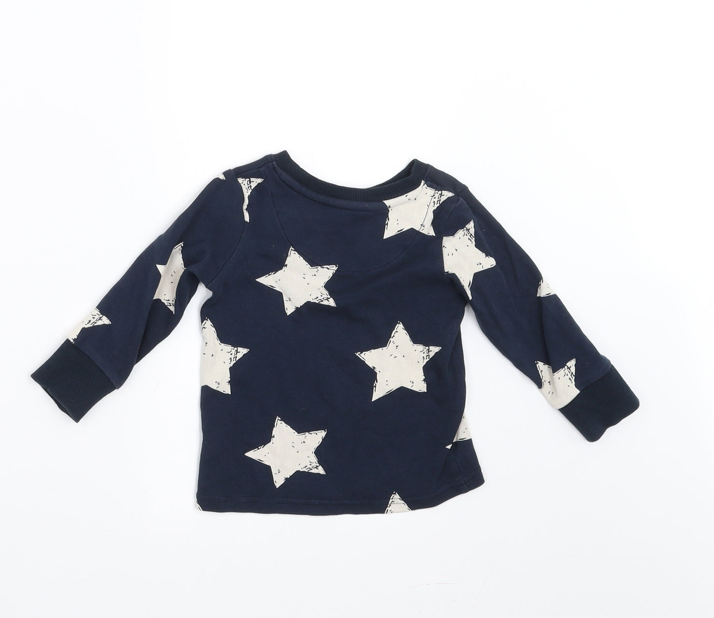 NEXT Baby Blue   Pullover Jumper Size 9-12 Months  - Star pattern