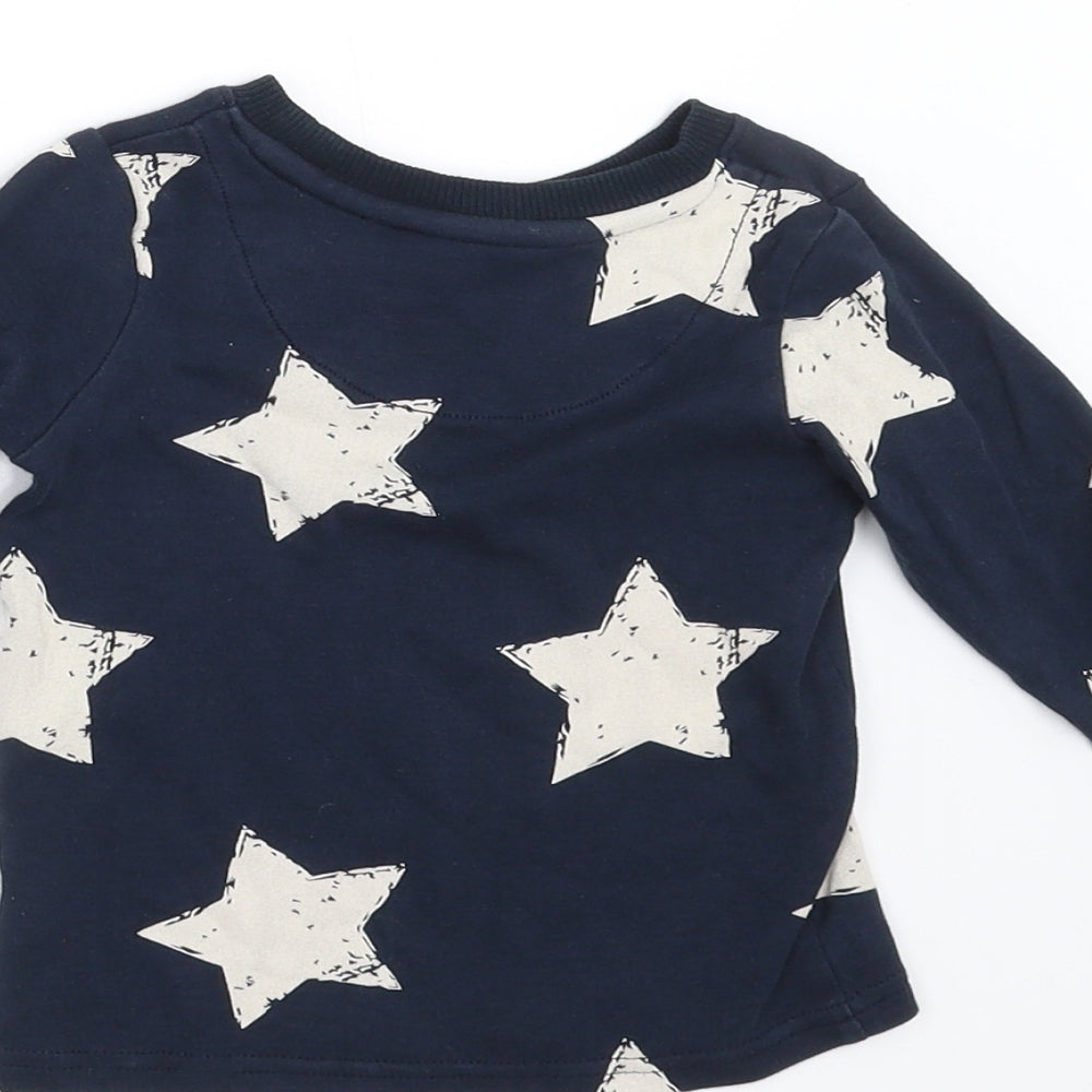 NEXT Baby Blue   Pullover Jumper Size 9-12 Months  - Star pattern