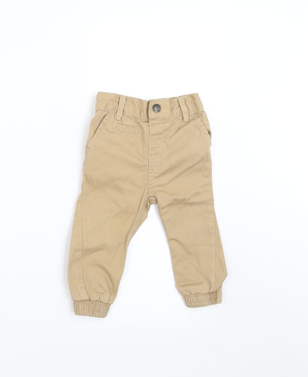 Little Rebel Baby Beige    Trousers Size 9-12 Months