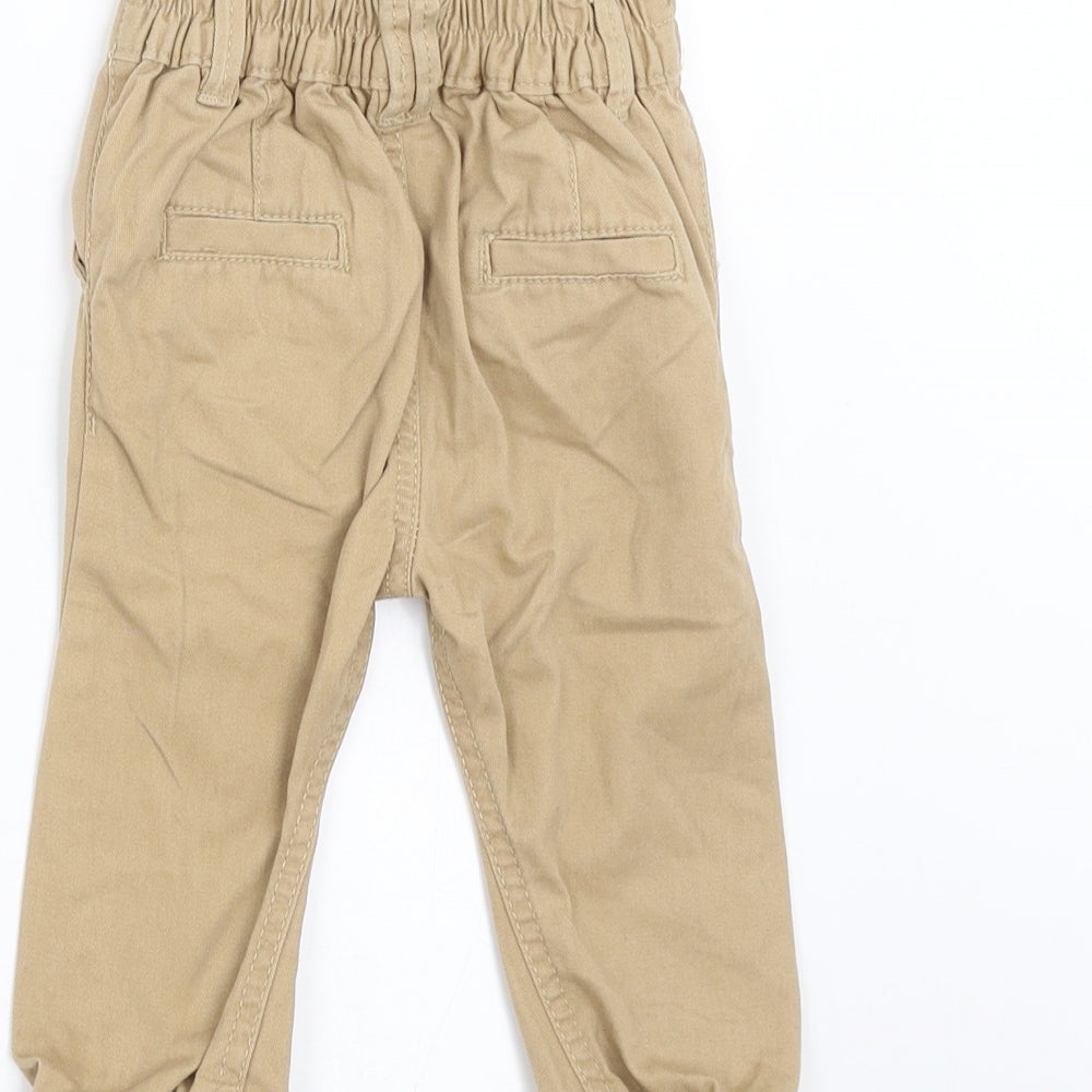 Little Rebel Baby Beige    Trousers Size 9-12 Months