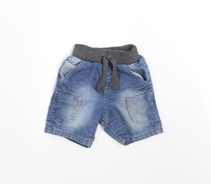 George Boys Blue Denim Trousers Size 18-24 Months - shorts