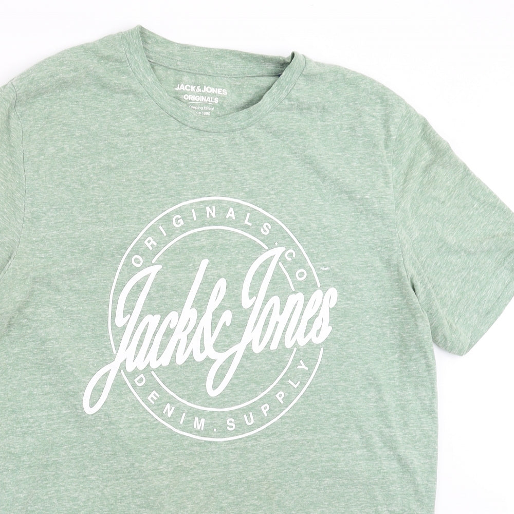 JACK & JONES Mens Gold    T-Shirt Size L