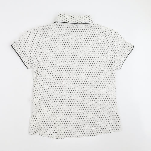 Papaya Womens White   Basic Blouse Size 16  - butterflies