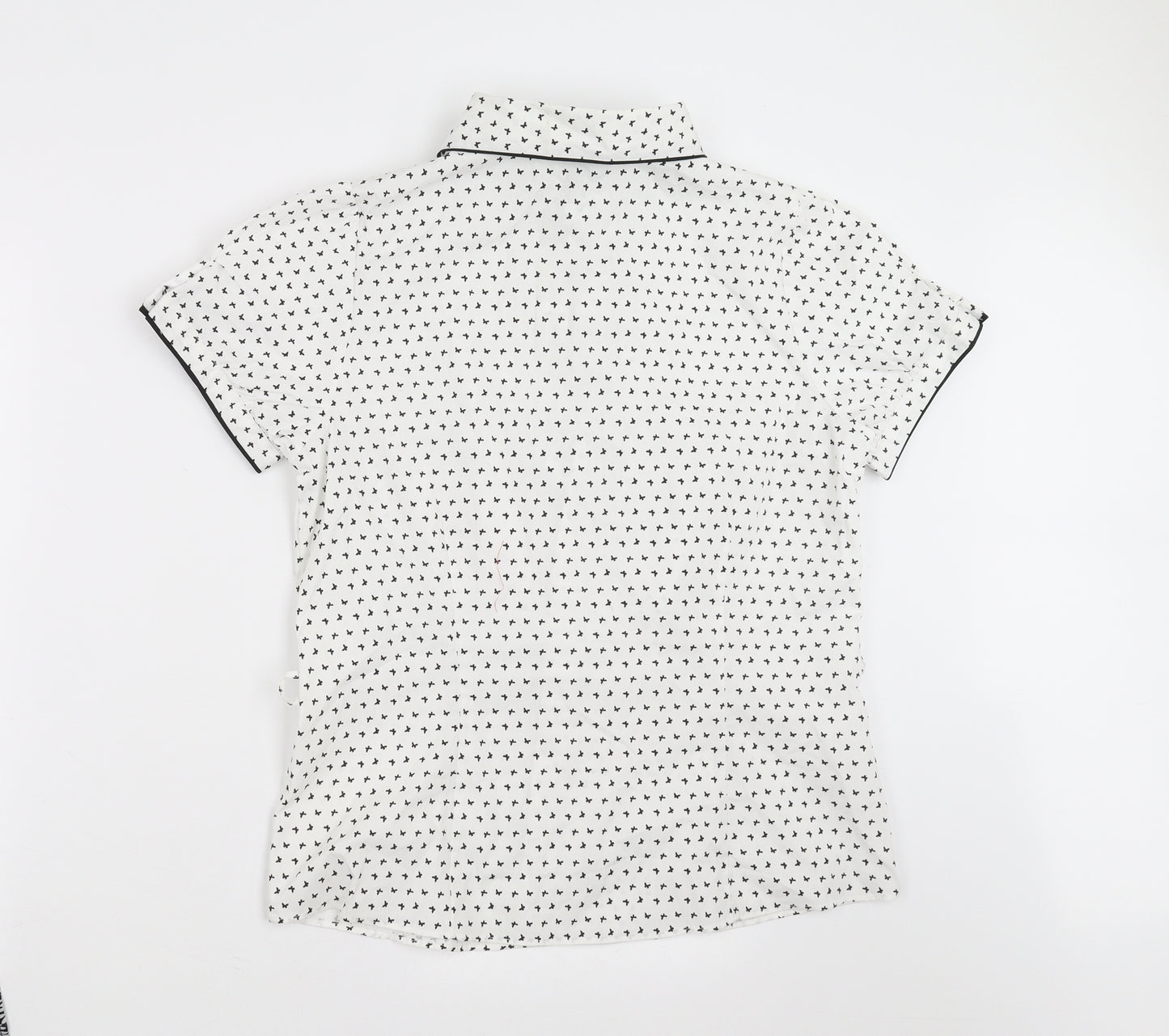 Papaya Womens White   Basic Blouse Size 16  - butterflies