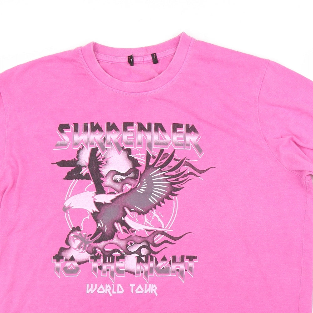 Preworn Mens Pink    T-Shirt Size L