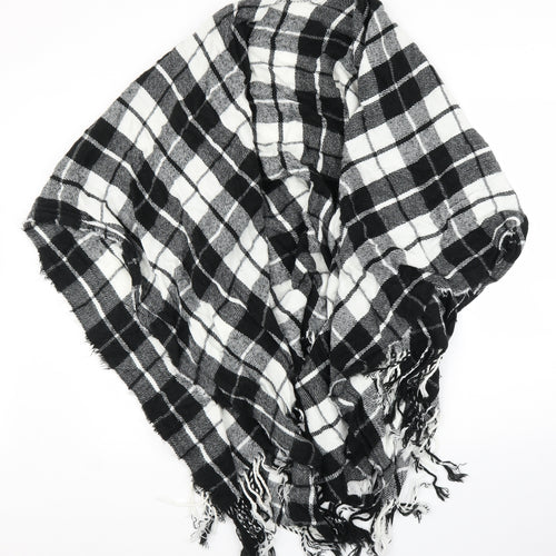 Preworn Womens Black Check  Cape Jumper One Size