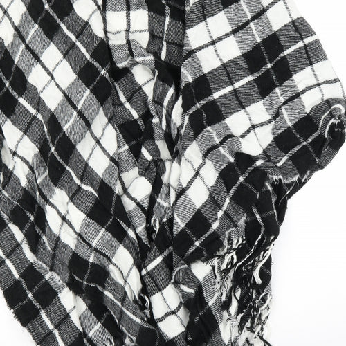 Preworn Womens Black Check  Cape Jumper One Size