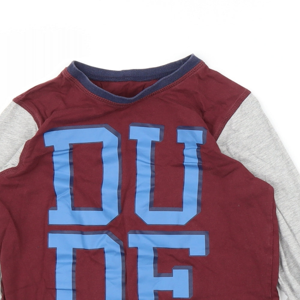 George Boys Purple Striped   Pyjama Set Size 10 Years