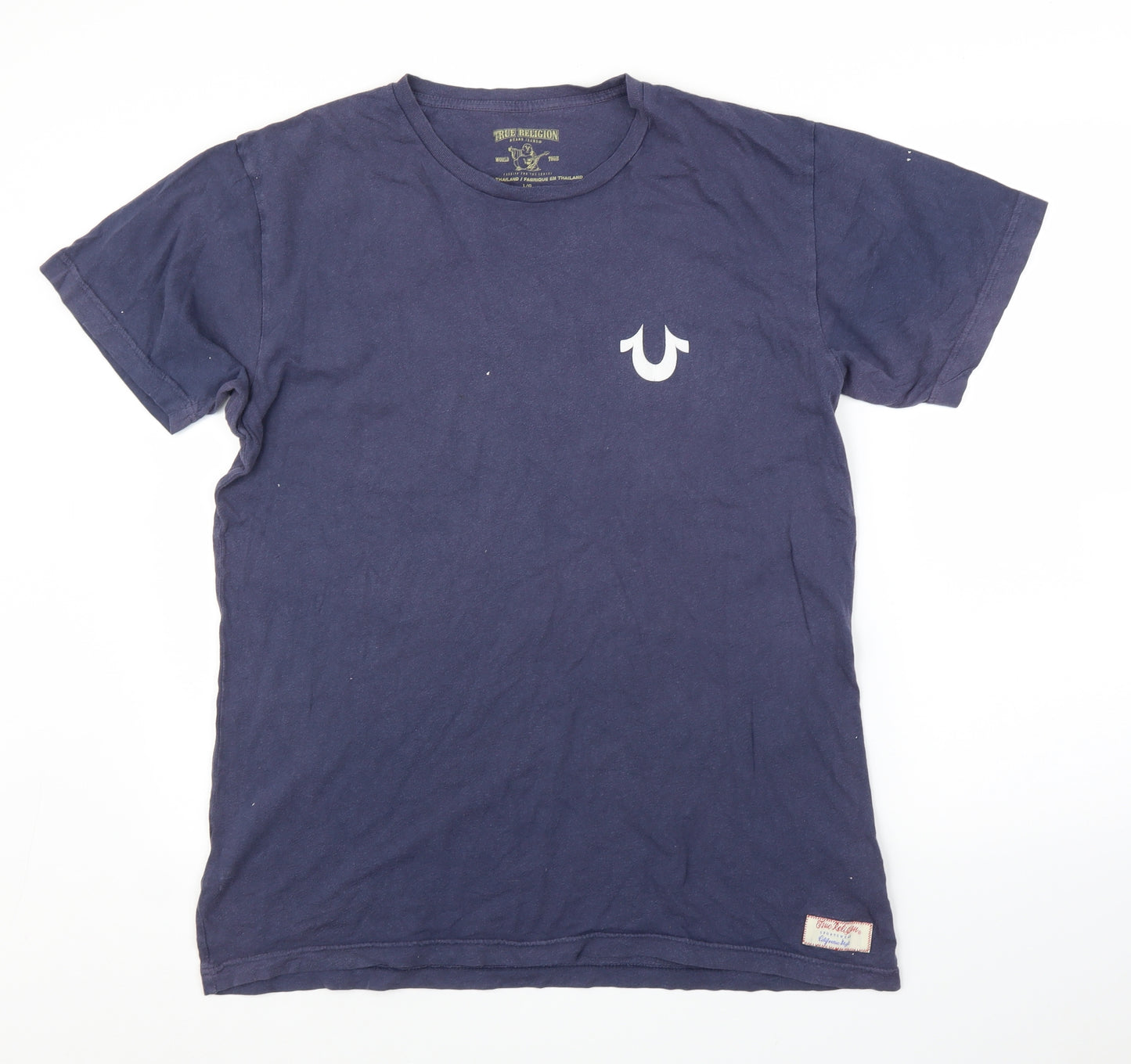 True Religion Mens Blue    T-Shirt Size L