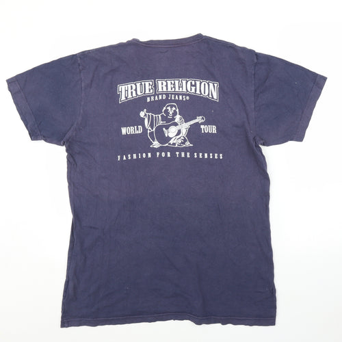 True Religion Mens Blue    T-Shirt Size L