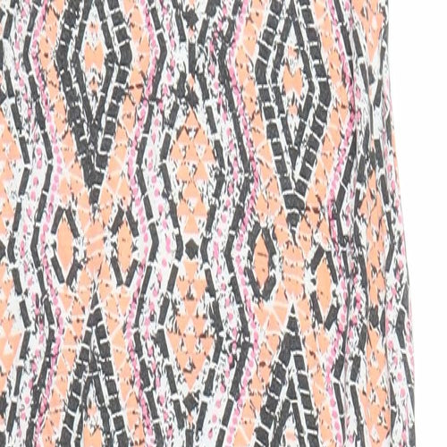 New Look Womens Orange Geometric  Maxi  Size 12
