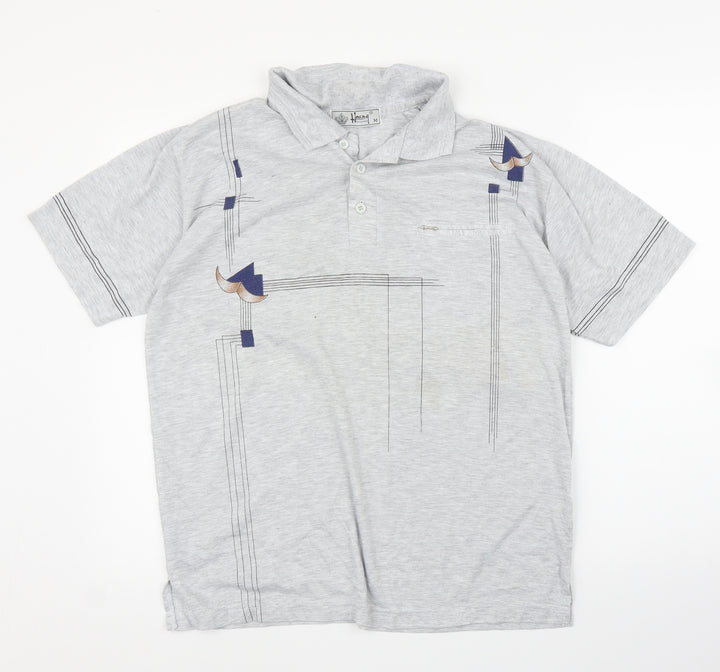 Hoang Mens Grey T-Shirt Size M