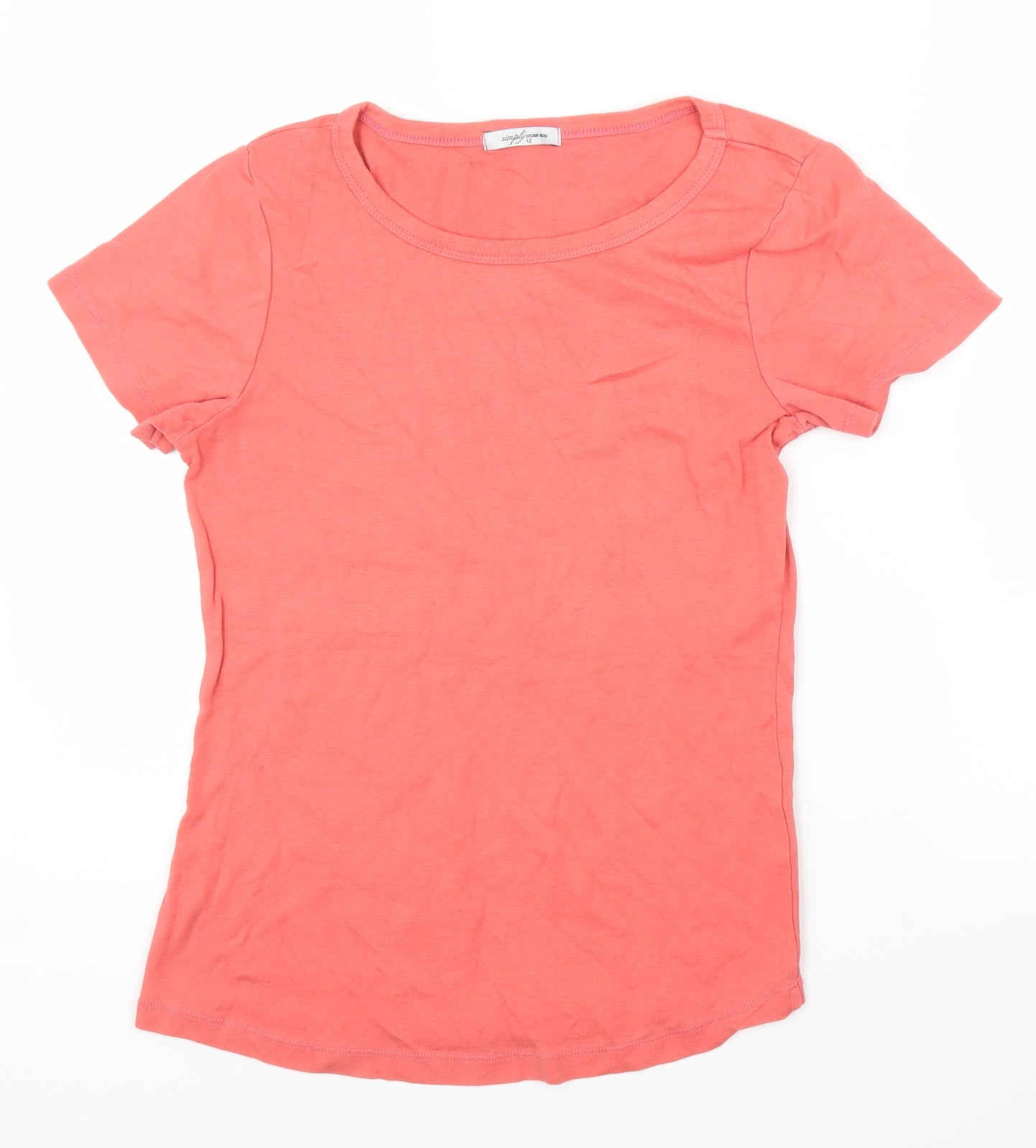 Stock Shop Womens Pink   Basic T-Shirt Size 12