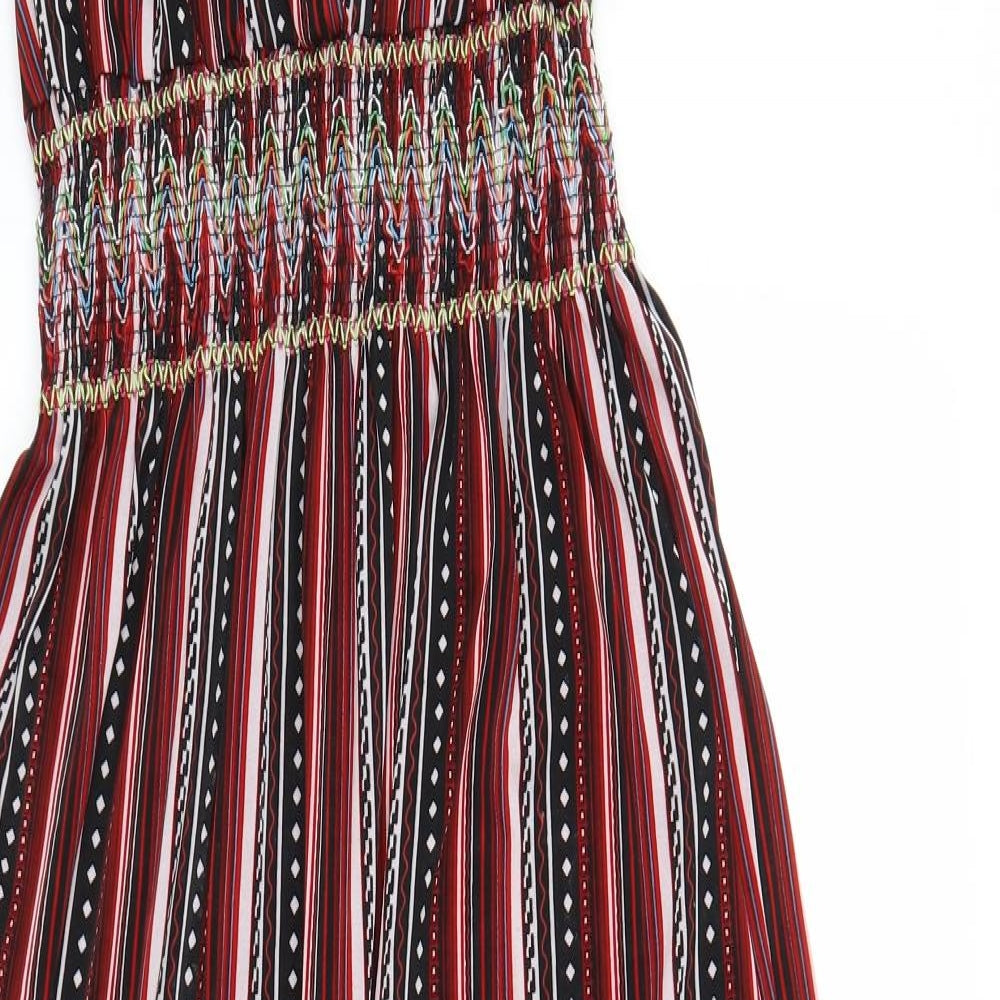 Hao Qier Womens Red Paisley  Maxi  Size M