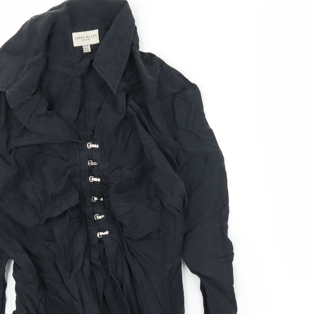 Karen Millen Womens Blue   Basic Blouse Size 10