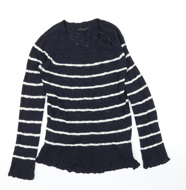 Dorothy Perkins Womens Blue Striped  Pullover Jumper Size 10