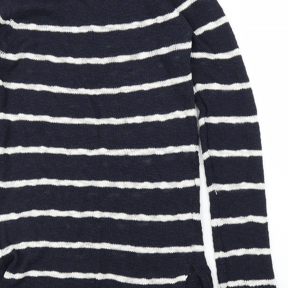 Dorothy Perkins Womens Blue Striped  Pullover Jumper Size 10