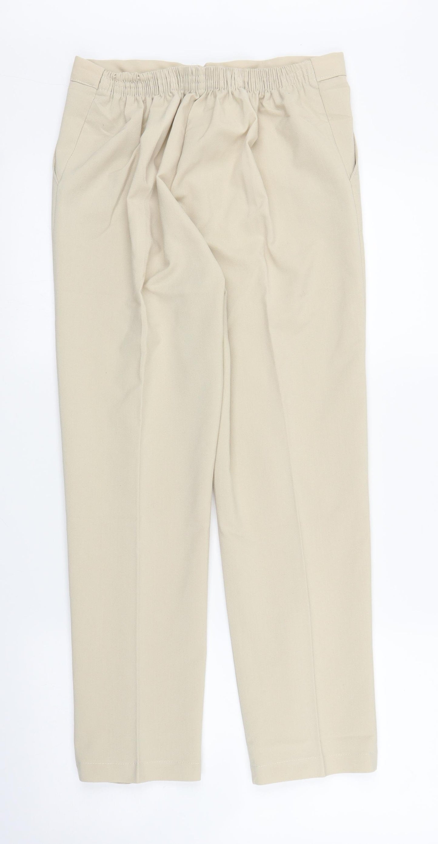 Preworn Womens Beige   Capri Trousers Size 12 L24 in