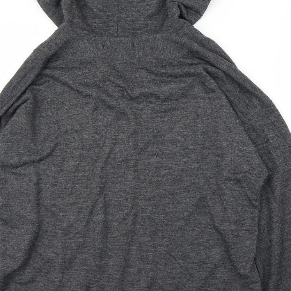 Rouge Mens Grey   Cardigan Hoodie Size L
