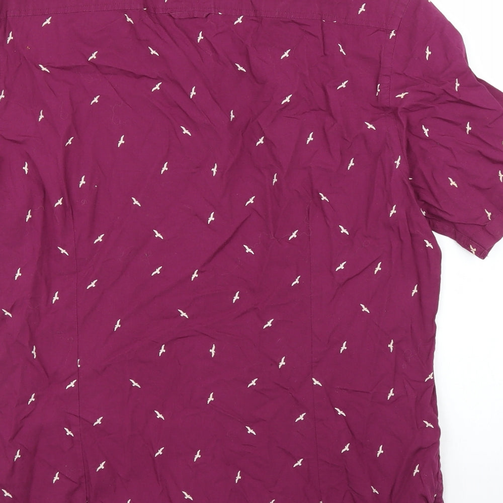 Burton Mens Purple    Button-Up Size L