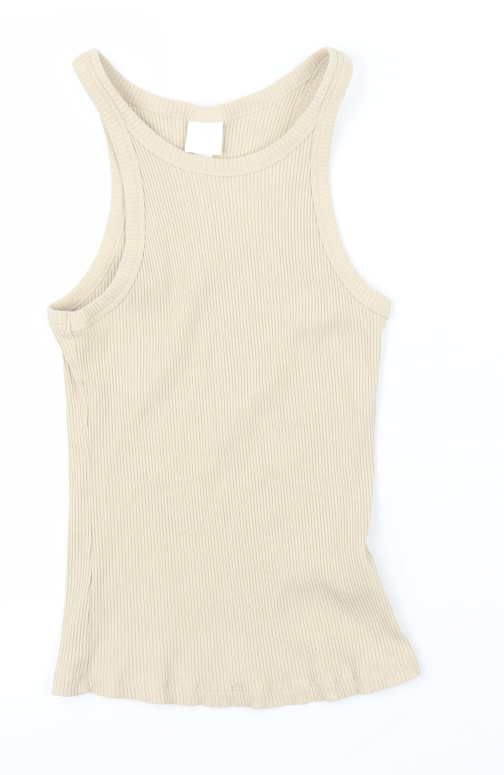 H&M Womens Beige   Basic Tank Size S