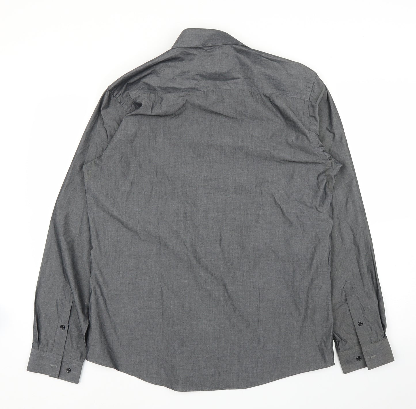 Taylor & Wright Mens Grey    Button-Up Size 16