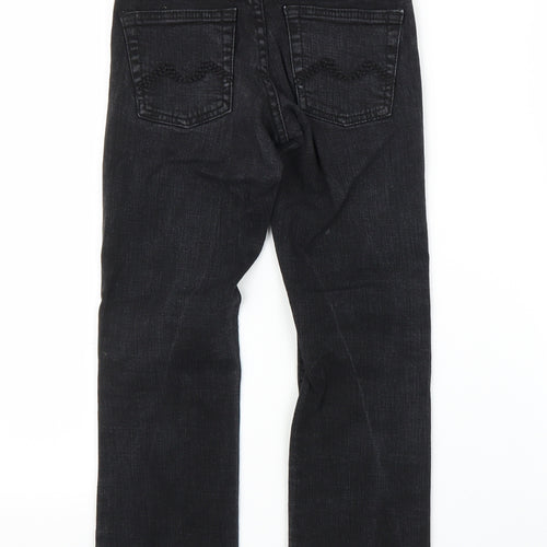 Urban Star Girls Black  Denim Bootcut Jeans Size 7 Years