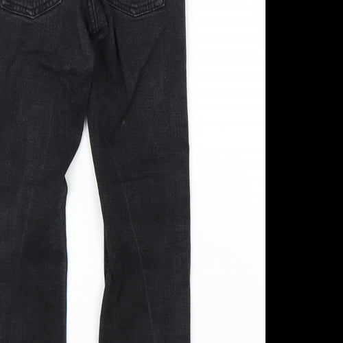 Urban Star Girls Black  Denim Bootcut Jeans Size 7 Years