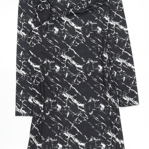 Vivichi Womens Black Tie Dye  A-Line  Size M