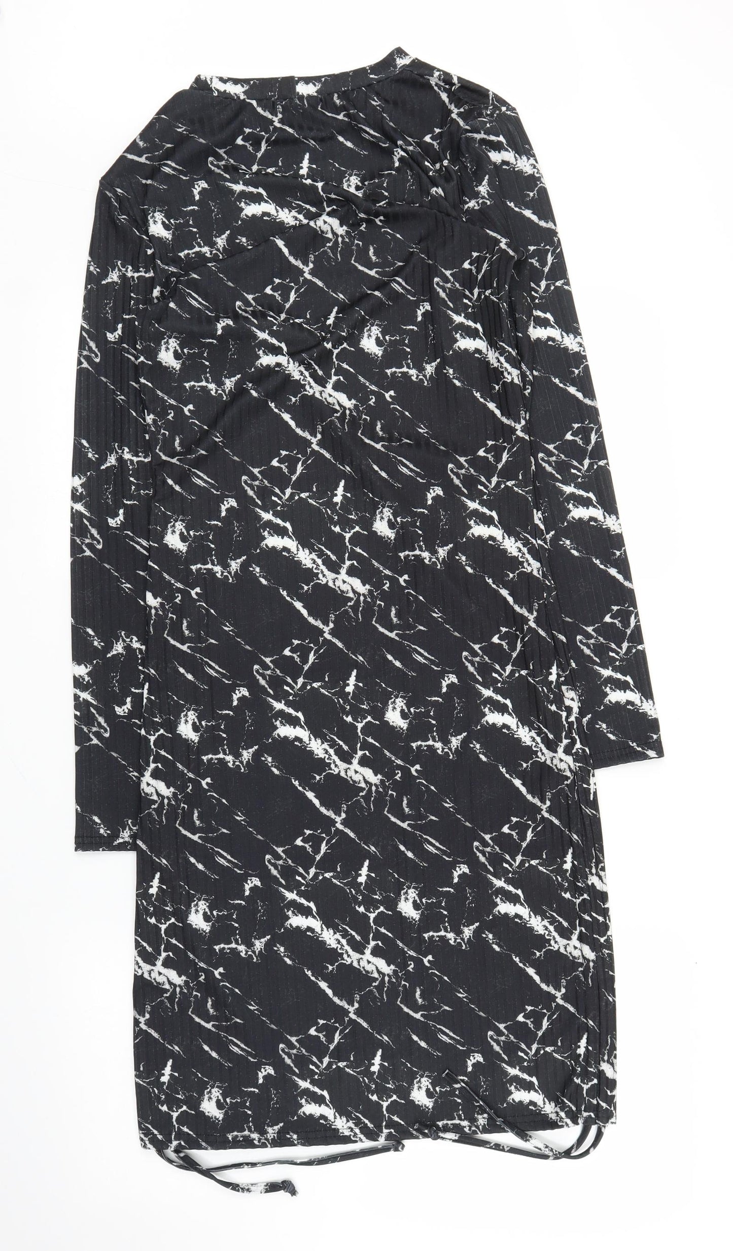 Vivichi Womens Black Tie Dye  A-Line  Size M