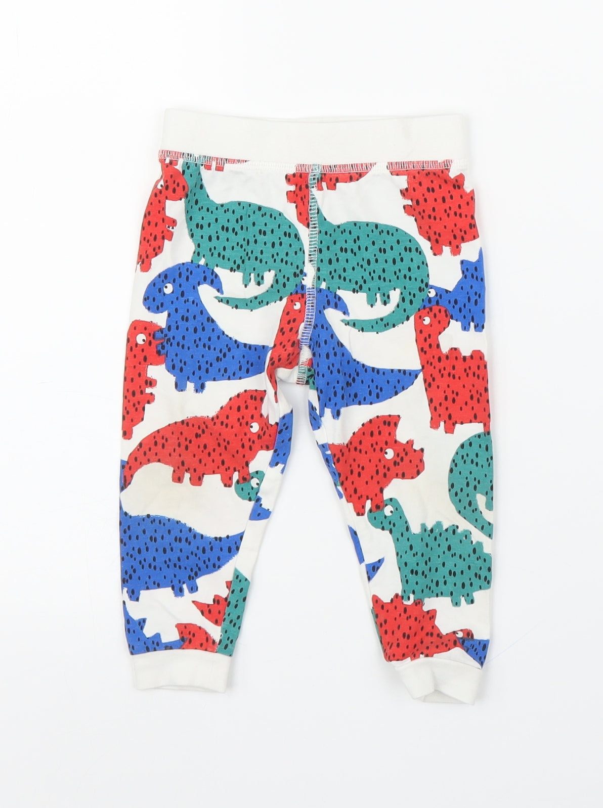 M&S Boys White   Capri Leggings Size 12-18 Months  - Dinsosaur