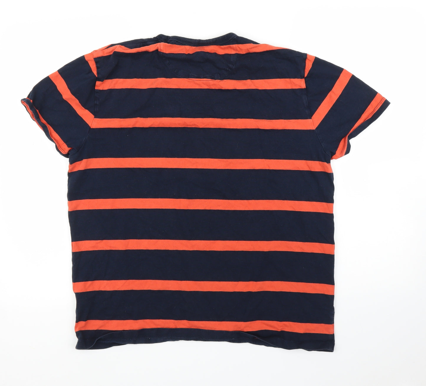 Jasper Conran Mens Blue Striped   T-Shirt Size L