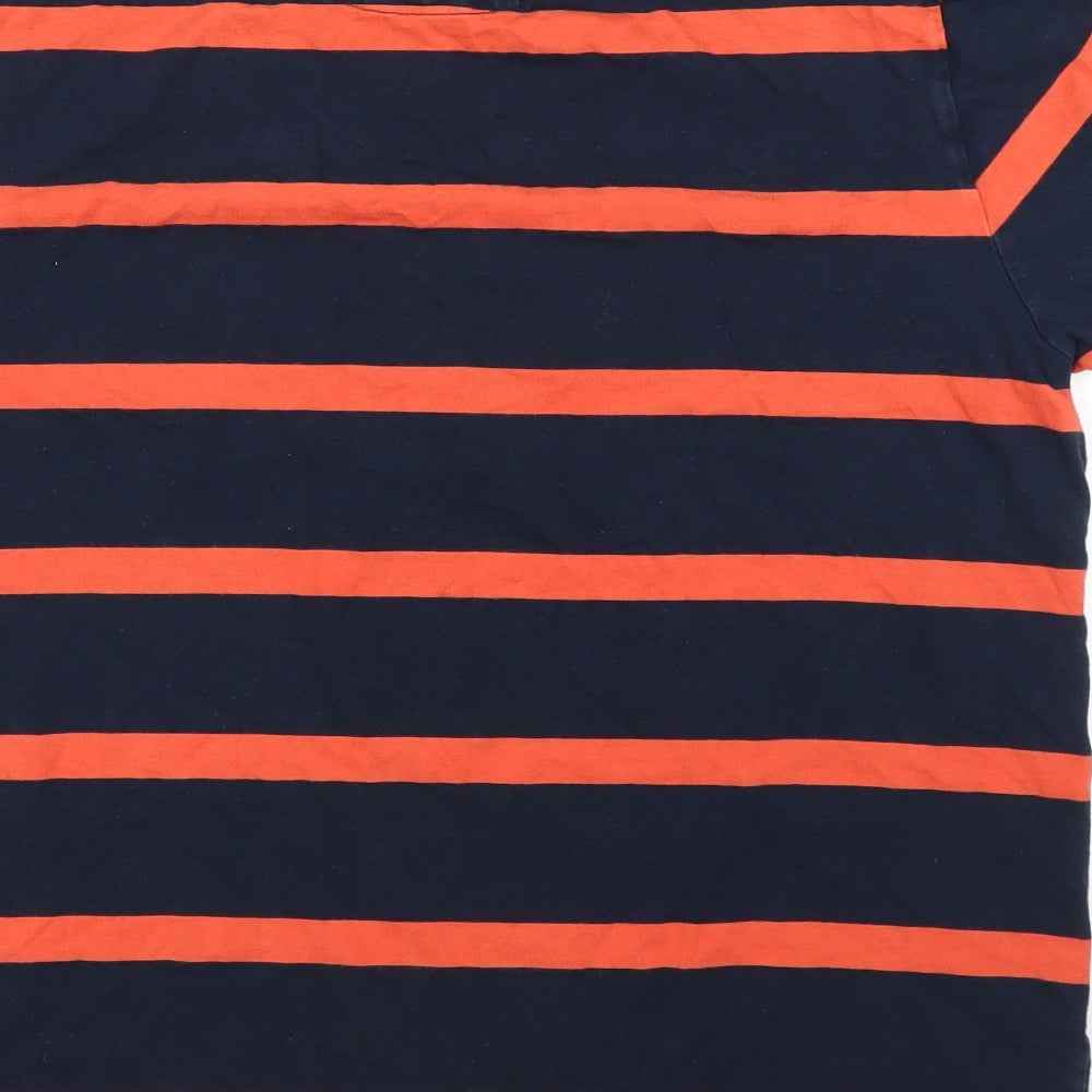 Jasper Conran Mens Blue Striped   T-Shirt Size L