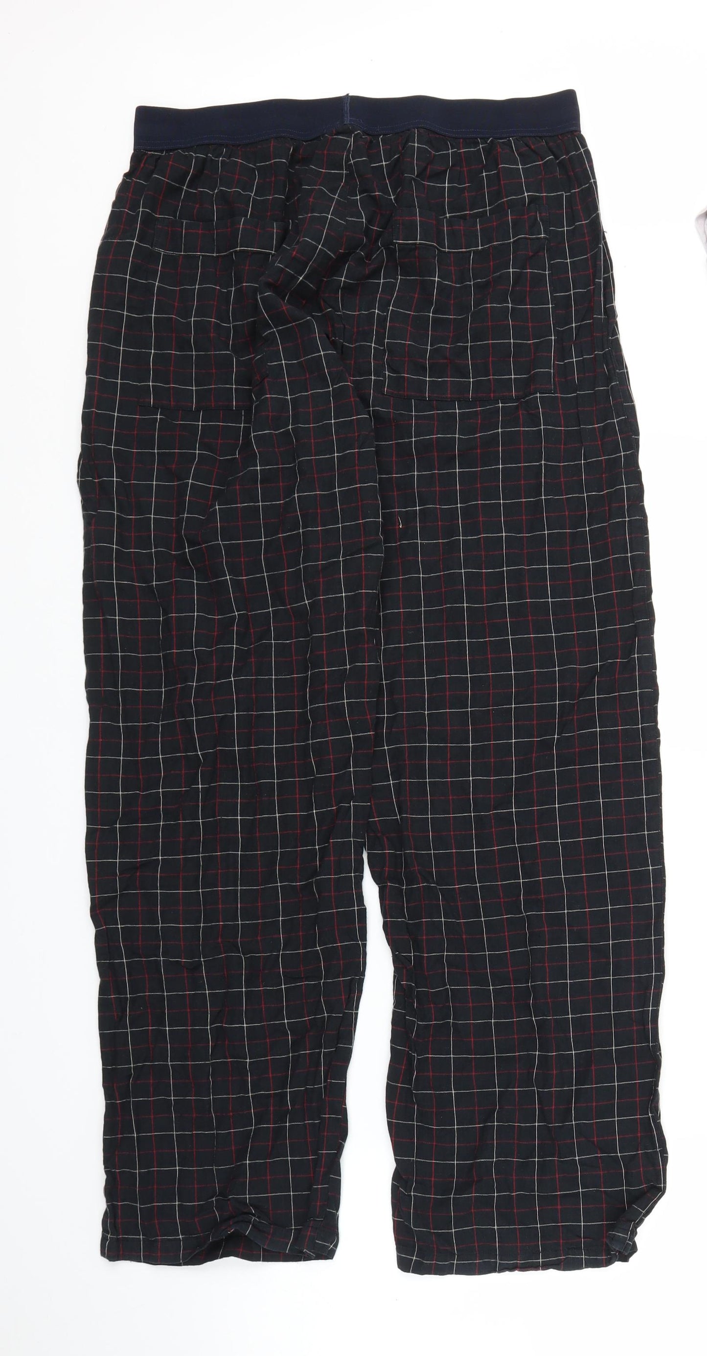 French Connection Mens Black Check   Pyjama Pants Size L