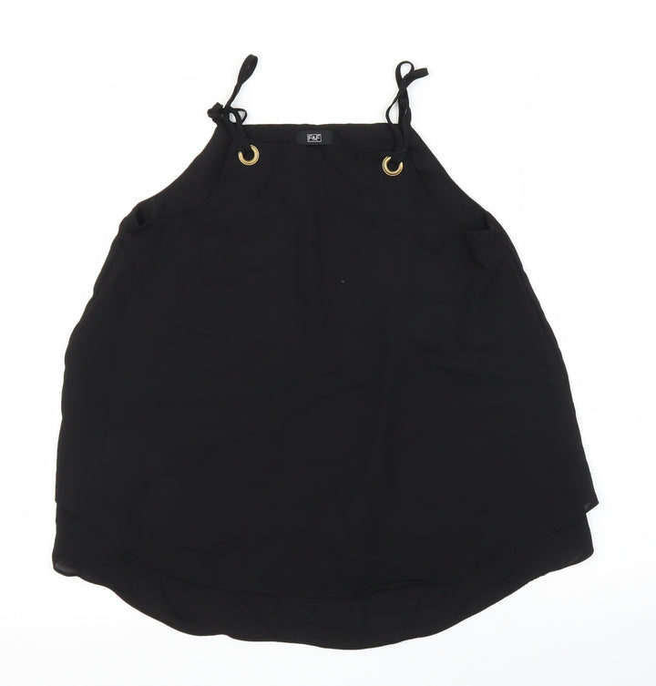 F&F Womens Black Basic Blouse Size 8