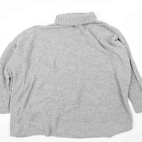 PRETTYLITTLETHING Womens Grey   Pullover Jumper Size L