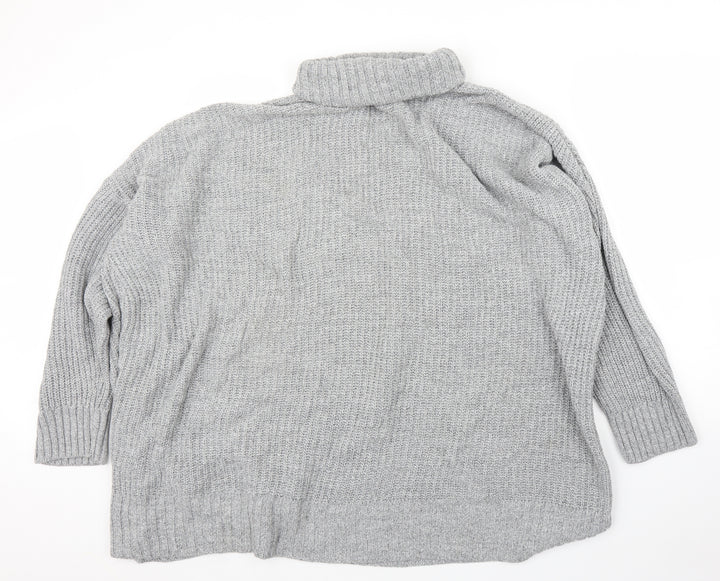PRETTYLITTLETHING Womens Grey   Pullover Jumper Size L
