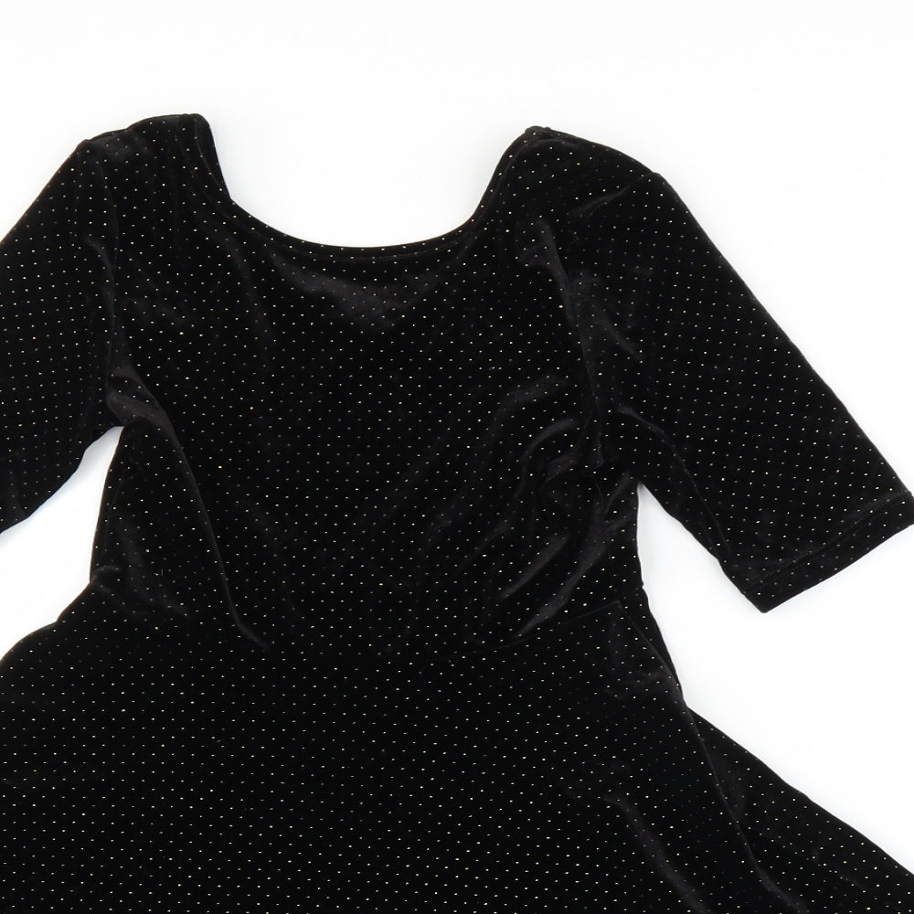 Matalan Girls Black   A-Line  Size 9 Years