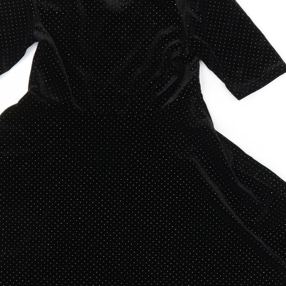 Matalan Girls Black   A-Line  Size 9 Years