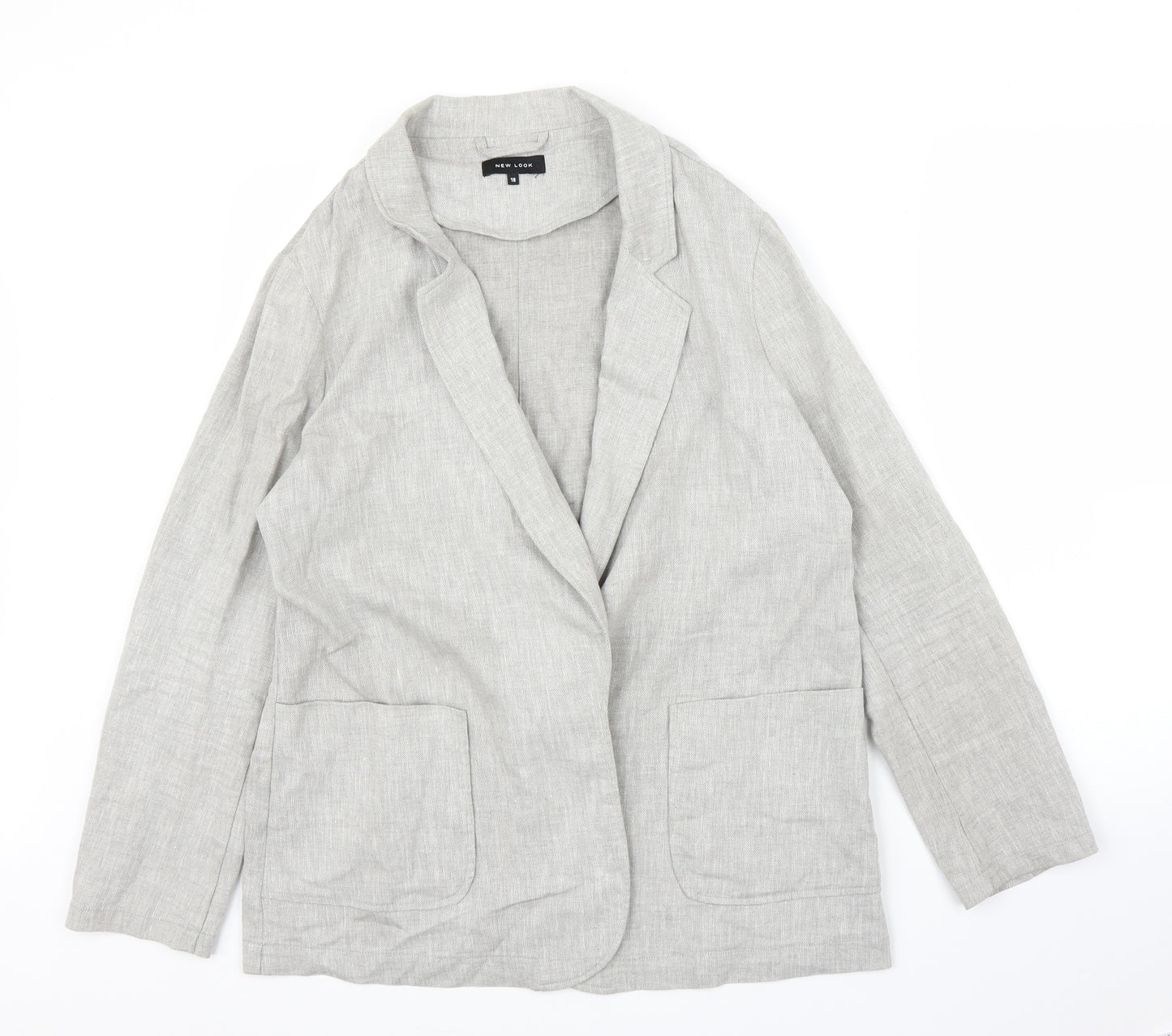 New Look Womens Grey   Cardigan Jumper Size 18