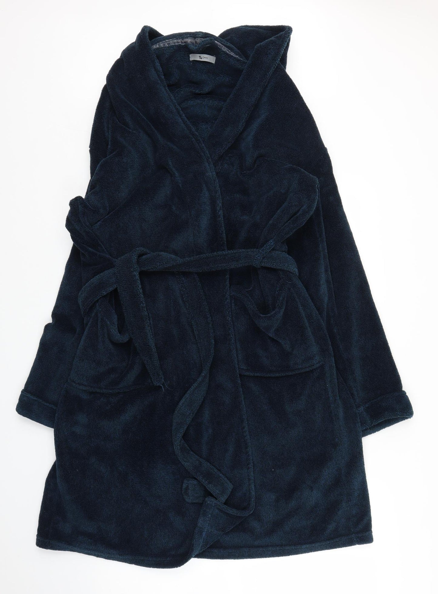 TU Mens Blue    Robe Size L