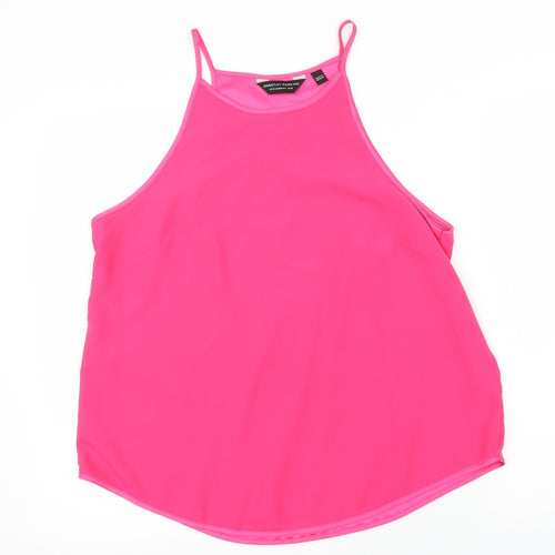 Dorothy Perkins Womens Pink   Basic Blouse Size 16