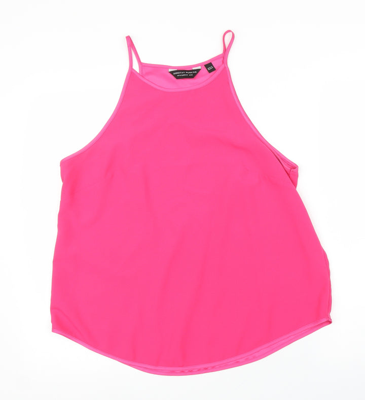 Dorothy Perkins Womens Pink Basic Blouse Size 16