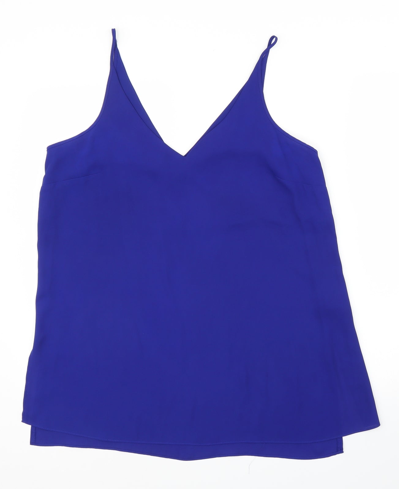Papaya Womens Blue   Basic Blouse Size 16  - Split down sides