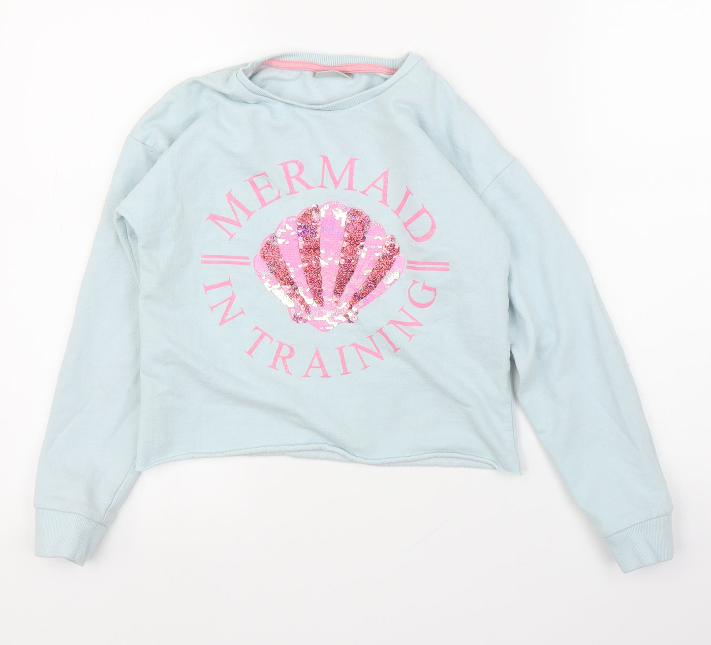 Matalan Girls Blue   Pullover Jumper Size 10 Years