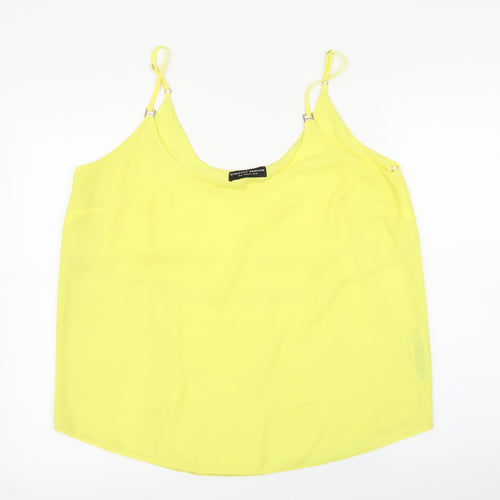 Dorothy Perkins Womens Yellow   Basic Blouse Size 16