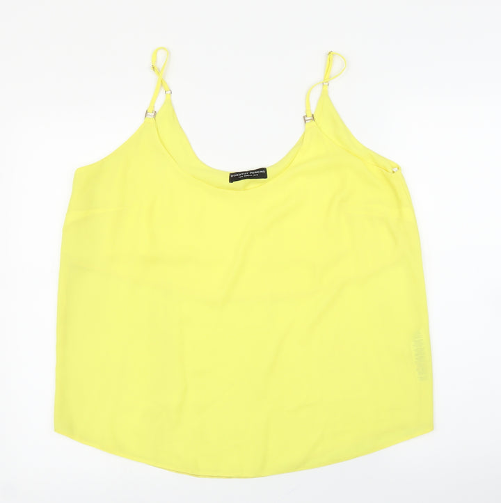 Dorothy Perkins Womens Yellow   Basic Blouse Size 16
