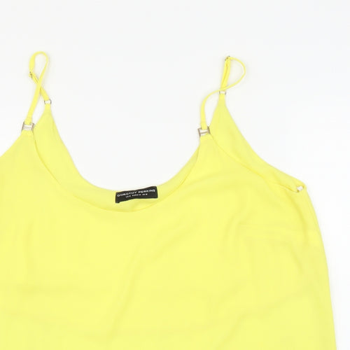 Dorothy Perkins Womens Yellow   Basic Blouse Size 16