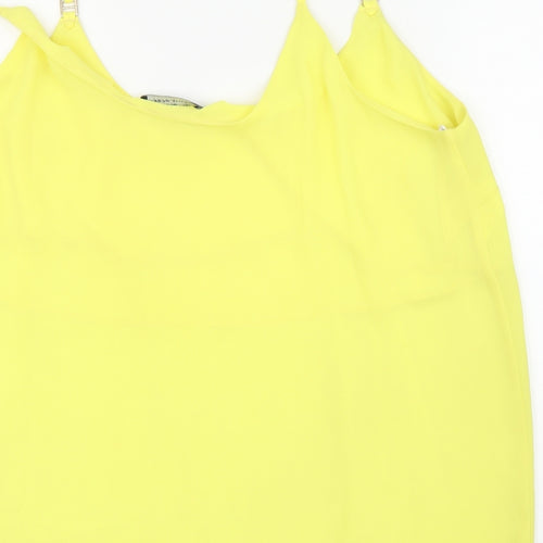 Dorothy Perkins Womens Yellow   Basic Blouse Size 16